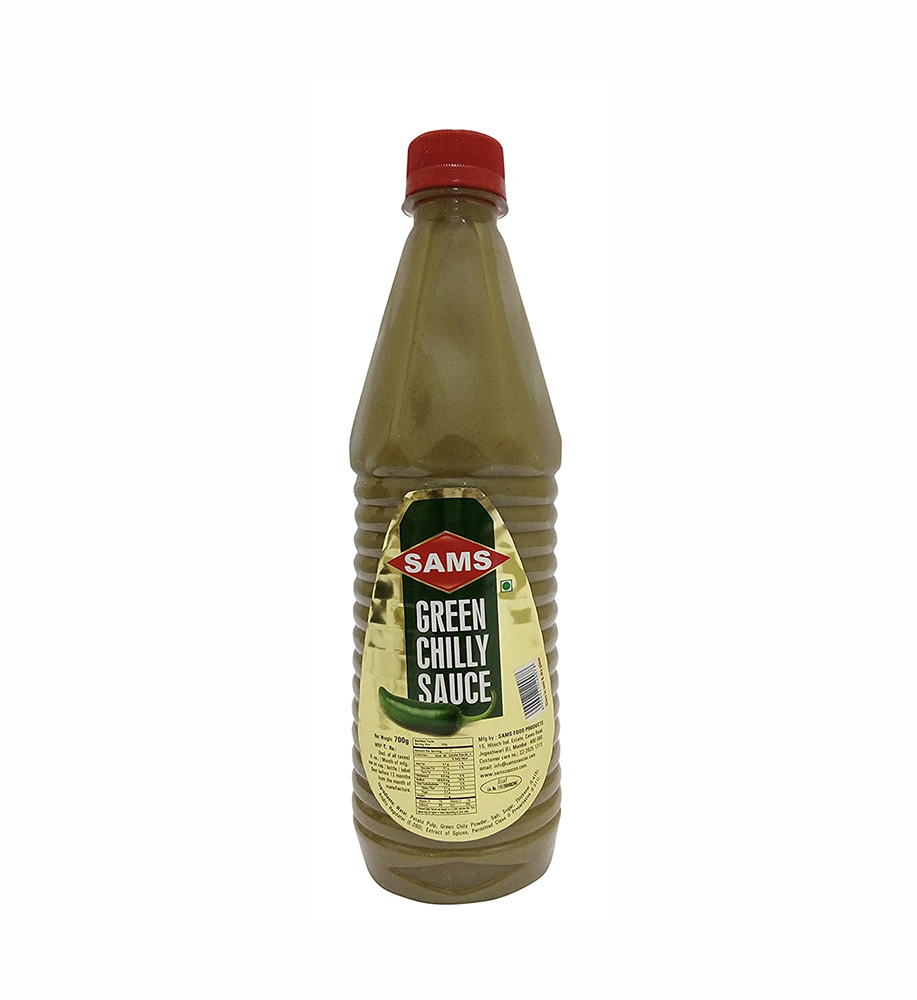 Sams Sauce – Green Chilly, 700g Bottle