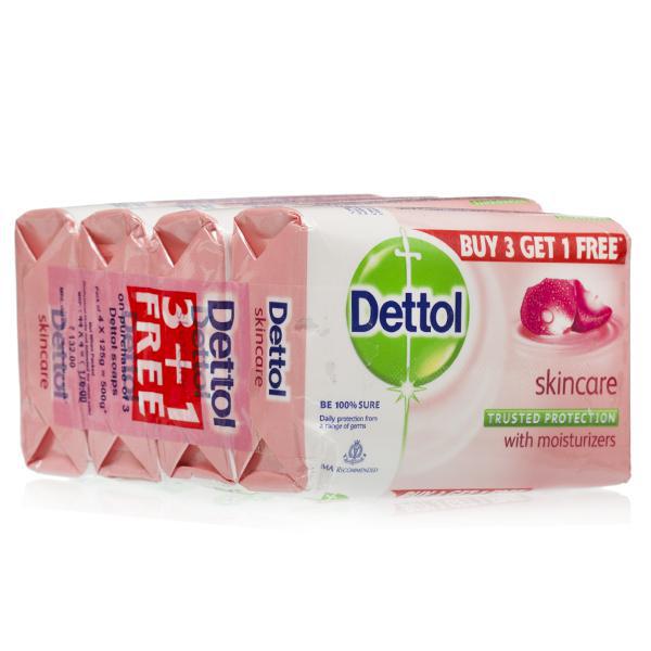 Dettol Skincare Soap (Buy 3 Get 1 Free) 4 x 125 g