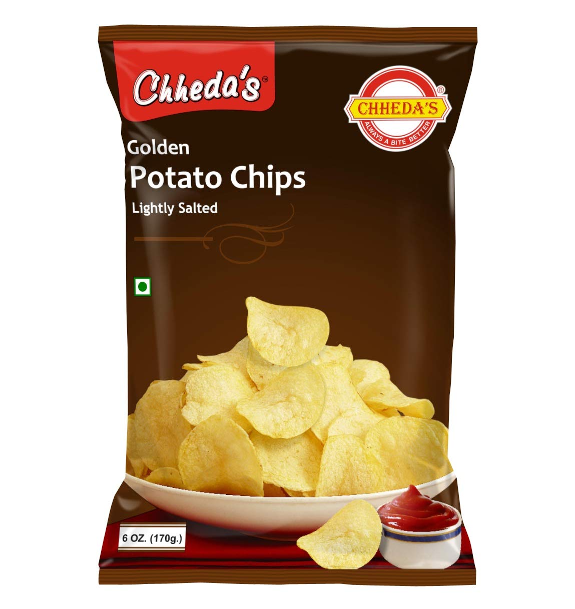 Chheda’s Golden Potato Chips – Crispy Potato Chips-170g