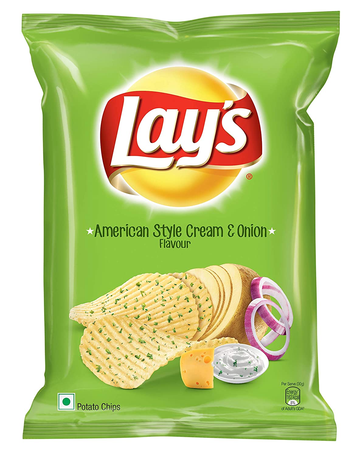 Lays Potato Chips – American Style Cream & Onion – 90g