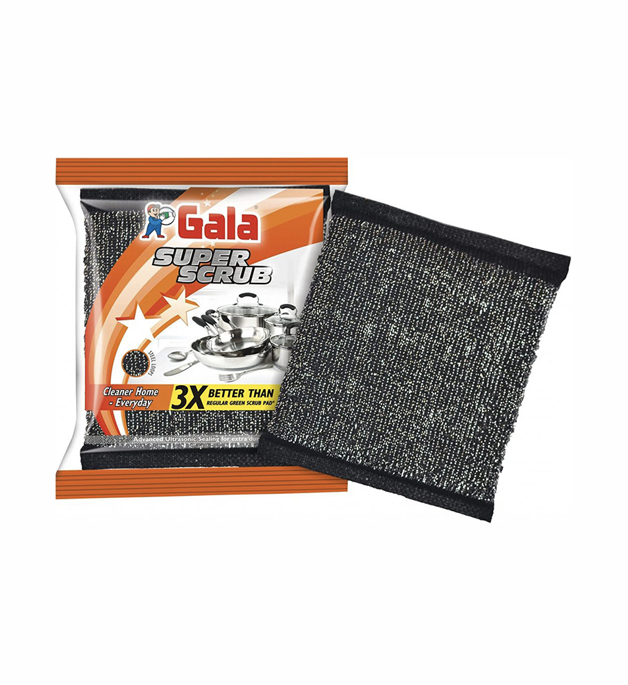 Gala Super Scrub Set – Made of Steel – Black