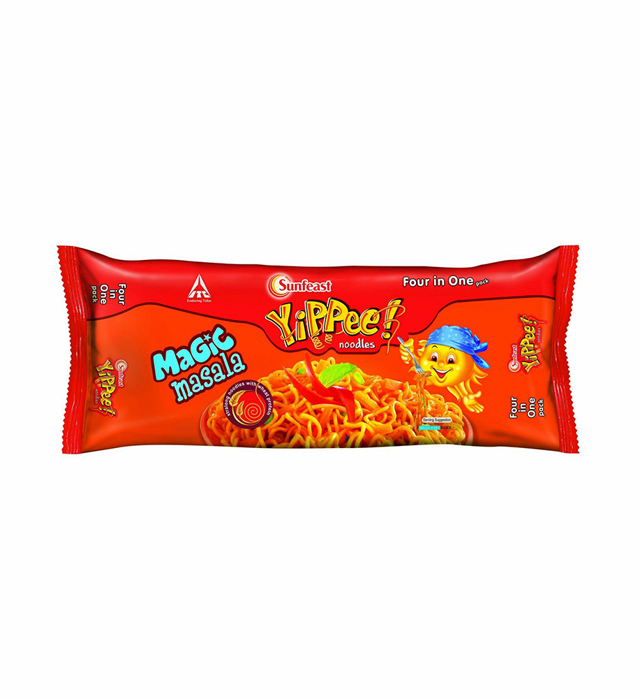 Sunfeast Yipee Noodles – Magic Masala Four in One Pack, 240g Pack