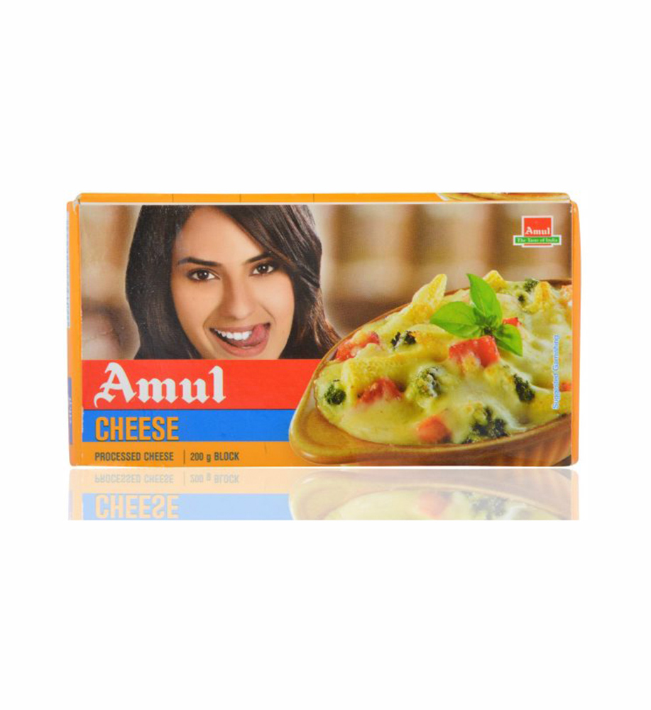 Amul Cheese – Processed, 200g Block