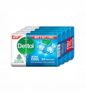 Dettol Bathing Soap Cool, 75gm, Buy 3 Get 1 Free