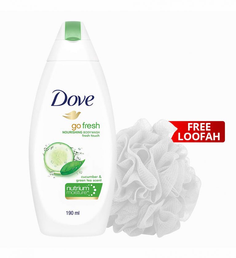 Dove Go Fresh Nourishing Body Wash 190 ml (Free Loofah) Apna Food Market
