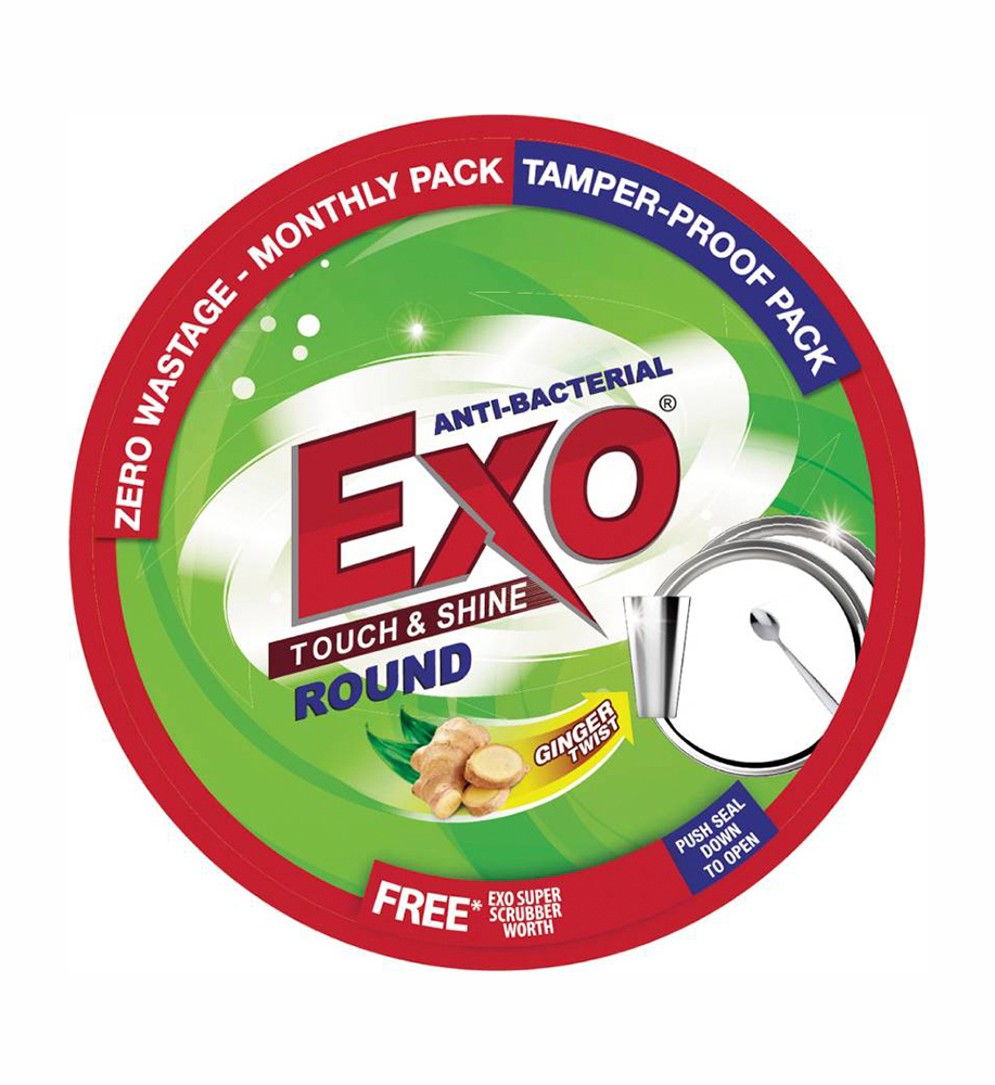 Exo Touch & Shine Round Dishwash Bar  (500 g)
