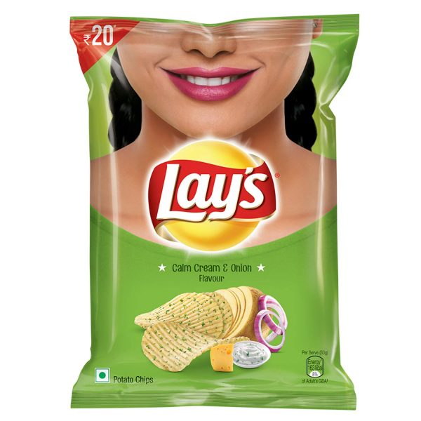Lay's American Style Potato Chips - Cream & Onion, 52g