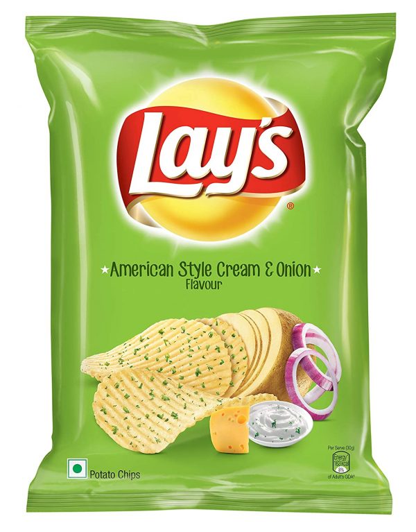 Lays Potato Chips, American Style Cream and Onion, 167g