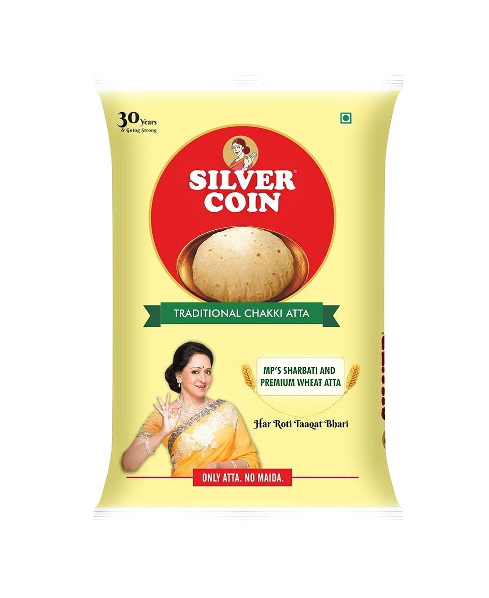 Silver coin Traditional chakki Atta – 5kg