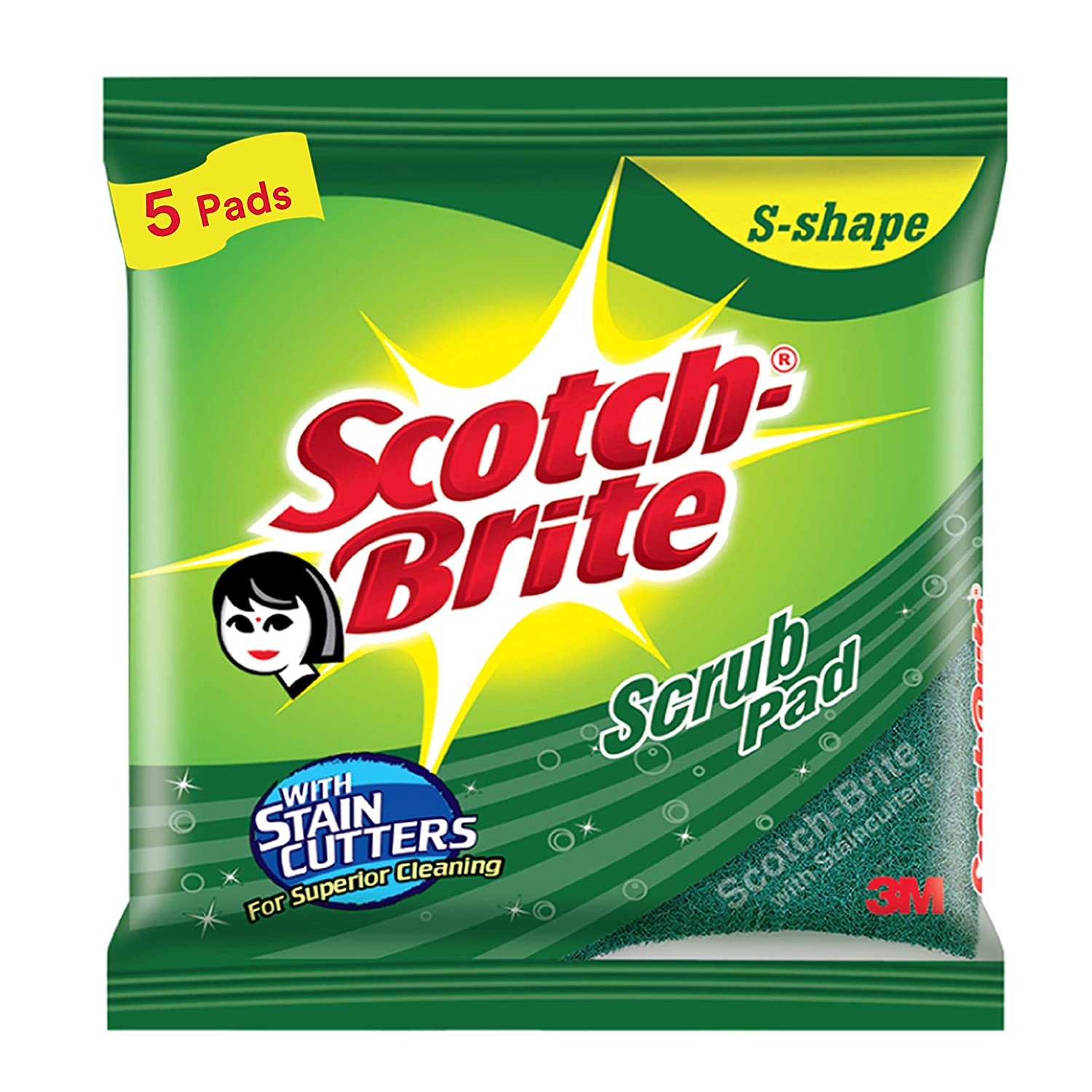 Scotch-Brite Scrub Pad (Regular) – Pack of 5